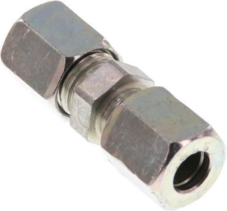 Gerade Schneidringverschraubung 6 LL (M10x1), Stahl verzinkt