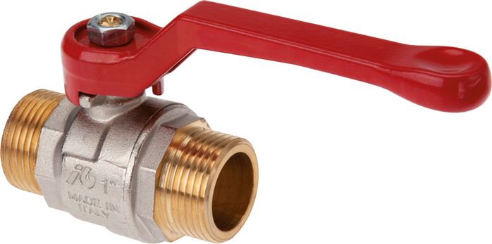 Messing-Kugelhahn, G 1/2" (Außengewinde), -0,9 bis 40bar