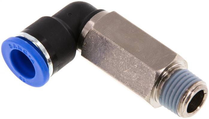 Winkel-Steckanschluss, lang R 1/4"-10mm, IQS-Standard