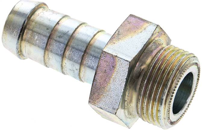 Schlauchnippel M 22 x 1,5 AG (flachdichtend), 14 - 15mm