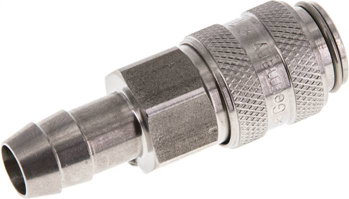 Schnellkupplung (NW5) 9 (3/8")mm Schlauch, Edelstahl