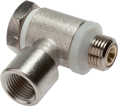 Drosselrückschlagventil G 1/4", abluftregelnd (B), Messing