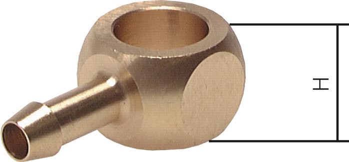 Ringstück für L-Gewindetülle G 1/4"-6 (1/4")mm, Messing