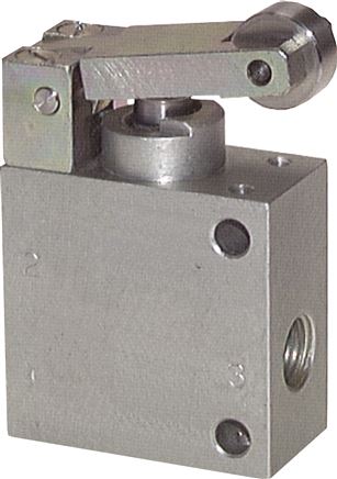 3/2-Wege (NC/NO) Ventil mit Rolle, G 1/4"