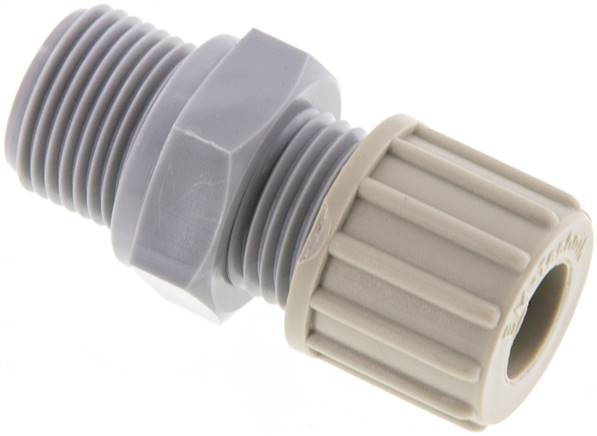 Gerade Verschraubung G 3/8"-10x8mm, PA