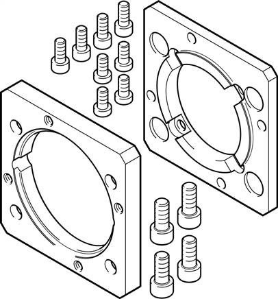 FESTO EAMF-A-80A-80G (2372201) Motorflansch