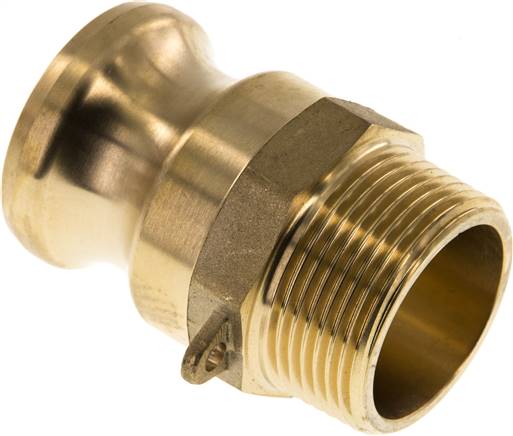 Kamlock-Stecker (F) R 1-1/4"(AG), Messing