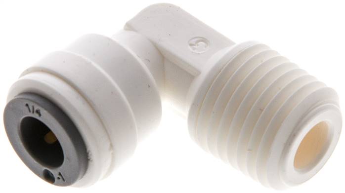 Winkel-Steckanschluss NPT 1/4"-1/4" (6,35 mm), IQS-LE (EPDM-Dichtung)