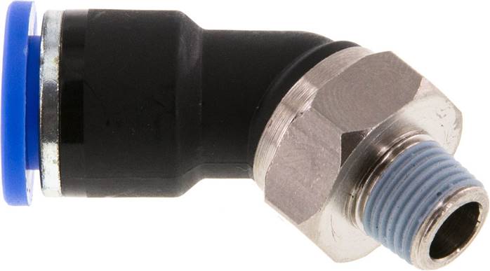45°-Steckanschluss R 1/8"-10mm, IQS-Standard
