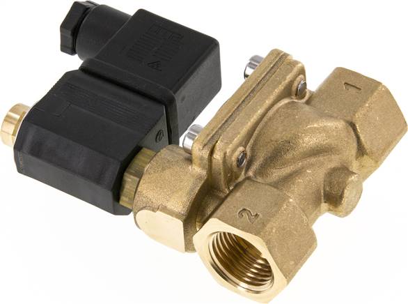 2/2-Wege Magnetventil G 1/2" stromlos geöffnet (NO),FKM 24V=