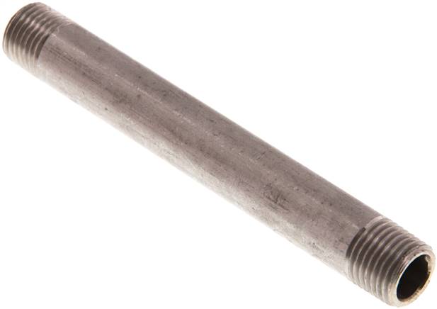 Rohrdoppelnippel R 1/4"-100mm, 1.4571