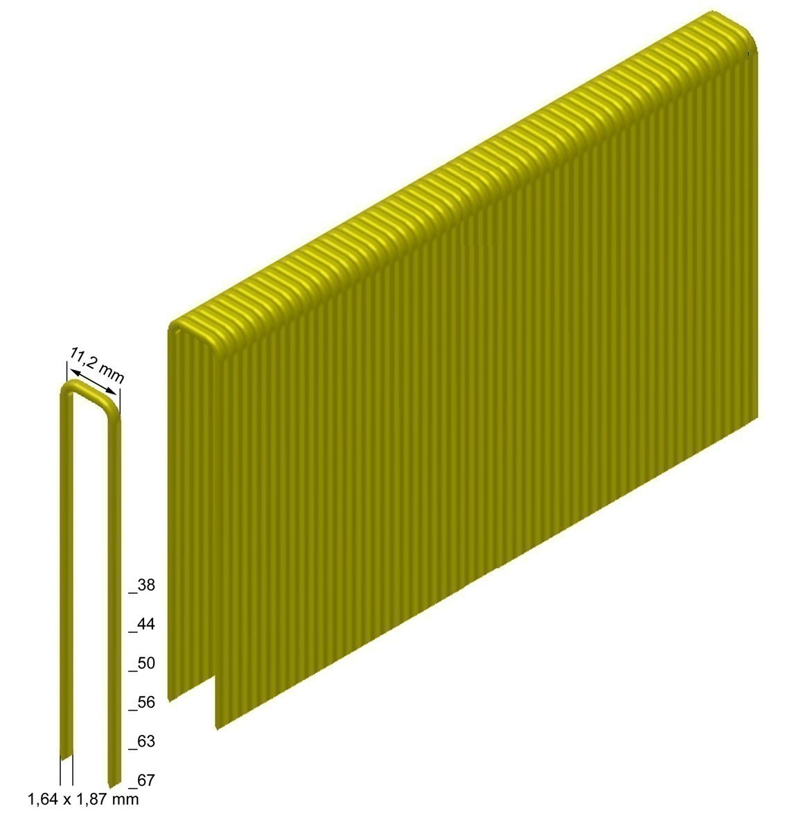 Prebena Heftklammern Q75CNKHA verzinkt