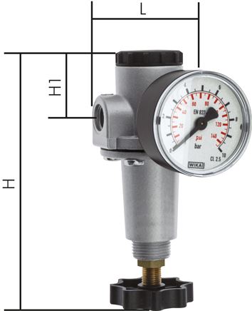 Druckregler G 1/2", 0,5 - 10 bar, Baureihe Standard 3