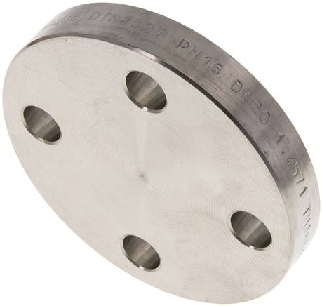 Blindflansch DN20-PN16 (DIN),DIN 2527, 1.4571