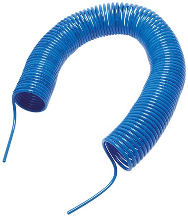 PA-Spiralschlauch 10 x 8 mm, grün, 7,5 mtr. Arbeitslänge