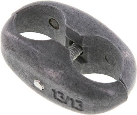 Doppelschlauchklemme für Gas-/ Sauerstoffschlauch 13mm, Metall