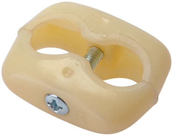 Doppelschlauchklemme für Gas-/ Sauerstoffschlauch 16mm, Kunststoff