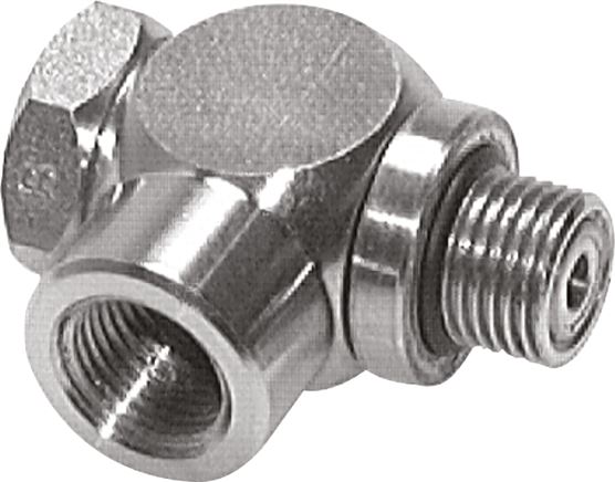 Drosselrückschlagventil G 1/4", zuluftregelnd (A), Edelstahl