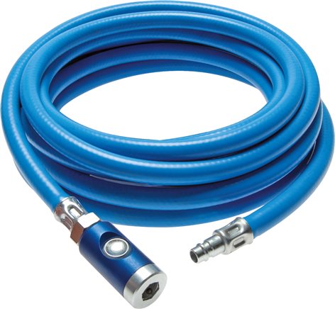 Druckluftschlauch 9,0x14,5mm (5m) Sicherheitsausführung: mit Druckknopf-Sicherheeitskupplung NW 7,2