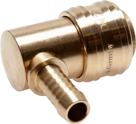 Winkel-Schnellkupplung (NW7,2) 6 (1/4") mm Schlauch, Messing