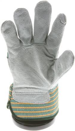 Lederhandschuh, schwere Leder- und Baumwollqualität, Rindspaltleder