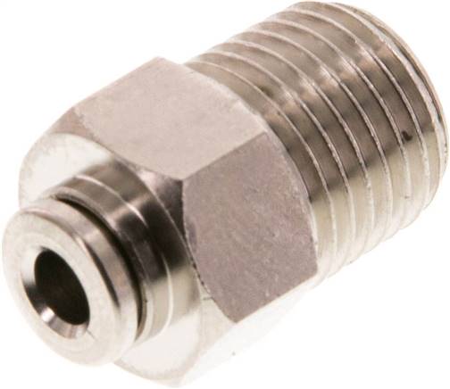 Gerader Steckanschluss R 1/4"-4mm, IQS-MSV (Hochtemperatur), Dichtung FKM