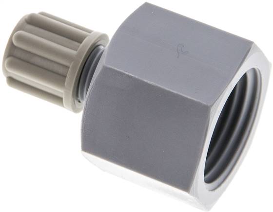 Aufschraub-Verschraubung G 1/2"-6x4mm, PA