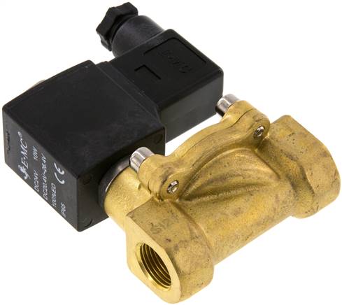2/2-Wege Messing-Magnetventil G 3/8" 24 V= Eco (NC), Dichtung FKM
