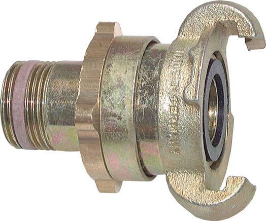 Sicherheits-Kompressorkuppl. G 1/2"(AG), Temperguss verzinkt