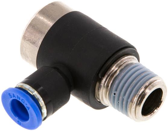 Winkel-Steckanschluss, I-Skt. R 1/4"-6mm, IQS-Standard