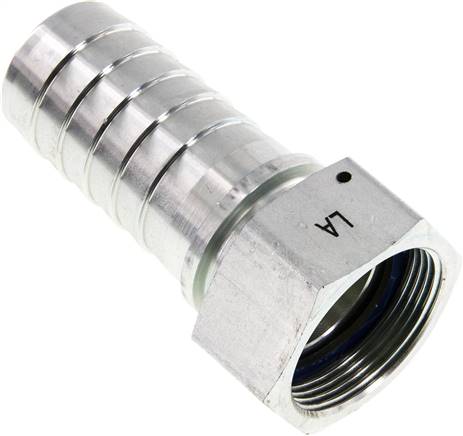 Schlauchtülle, DIN EN 14423 G 1-1/2"-38x54mm, Stahl verzinkt