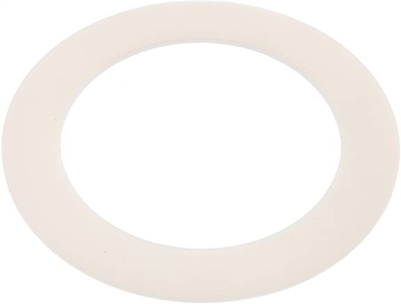 Flanschdichtung DN 100, 115 x 162 x 3mm, Silikon