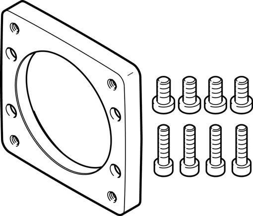 FESTO EAMF-A-62B-80P (2222624) Motorflansch