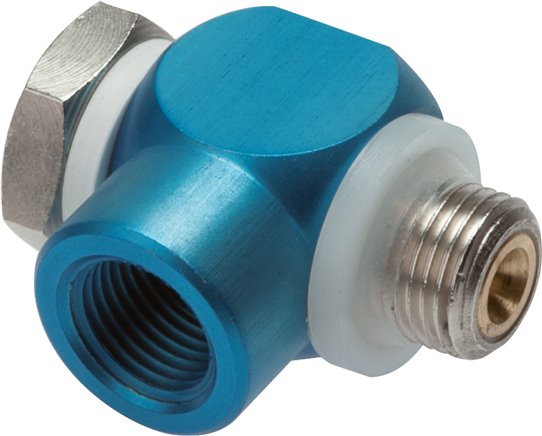 Drosselrückschlagventil G 1/8", zuluftregelnd (A), Aluminium