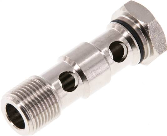 Hohlschraube für IQS-Ringstücke, G 3/8" 2-fach