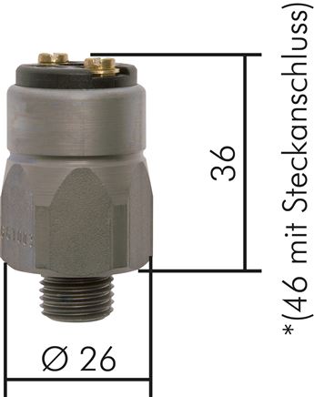 Druckschalter 0,1 - 1 bar (Öffner), G 1/4" (AG)