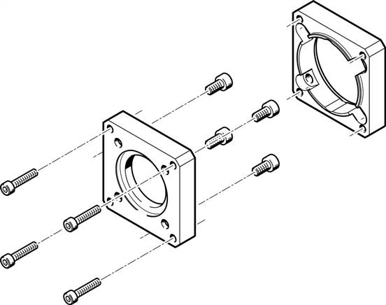 FESTO EAMF-A-48A-60G/H (558019) Motorflansch