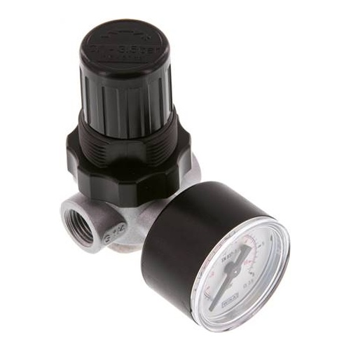 Mini regolatore di pressione G 1/4", 0,1 - 3,5 bar