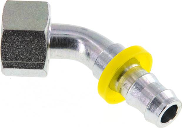 45°-Steckanschluss G 1/2" Ü-Mutter, 12,7mm GSP-Schlauch