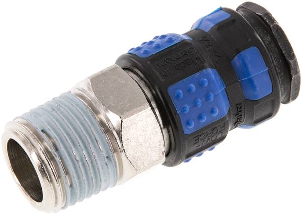 Schnellkupplung (NW7,2) R 1/2"(AG), Kunststoffhülse