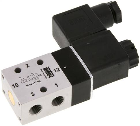 3/2-Wege Magnetventil, G 1/8", Federrückstellung (NO), 24 V=, NW 4