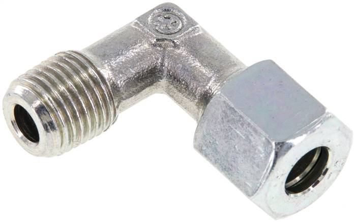Winkel-Schneidringverschraub. R 1/4"-8 L (M14x1,5), Stahl verzinkt