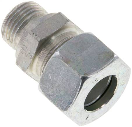 Gerade Schneidringverschr. M 18x1,5-15 L (M22x1,5), Stahl verzinkt