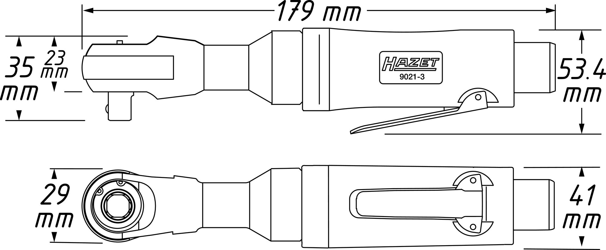 HAZET Ratschenschrauber 9021-3