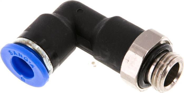 Winkel-Steckanschluss, lang G 1/8"-6mm, IQS-Standard, langer Körper