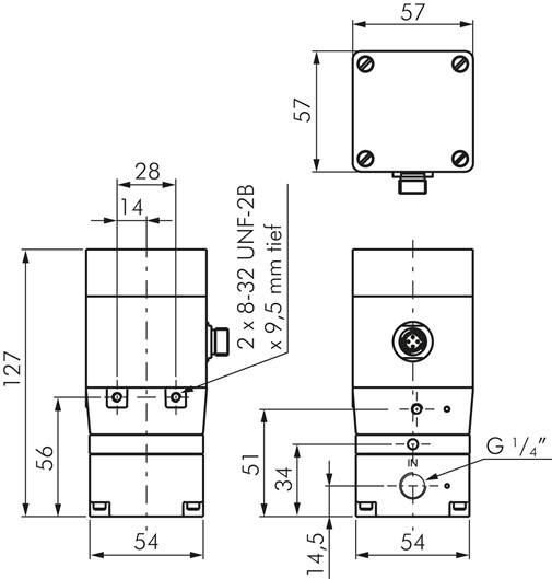 Proportionaldruckregler G 1/4",0 - 10 bar,4 - 20 mA, Standard