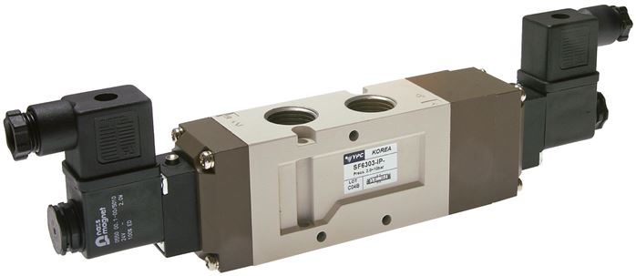 5/2-Wege Magnetventil, G 1/2", Impulsventil, 24 V=