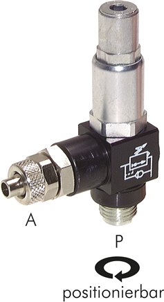 Luft-Sparventil R 1/4"-8x6mm