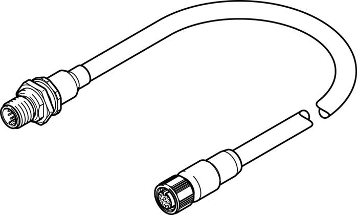 FESTO NEBM-M12G12-RS-2.23-N-M12G12H (571902) Encoderleitung