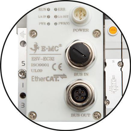 Ventilterminal 14x5/2-Wege, PROFINET, M 5 an Ventilen (oben)